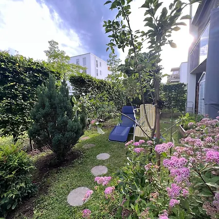 Bright New 43m2 With A Beautiful Garden Apartamento Múnich